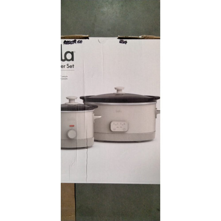 Bella Slow Cooker Set - Heavy Duty Duo, Includes Two Cookers Retail $50.00