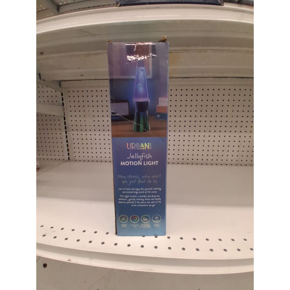 Urban Shop 13" Blue and Green Ombre Jellyfish Motion Lamp, Pre-Filled and USB Powered, Incandescent Bulb