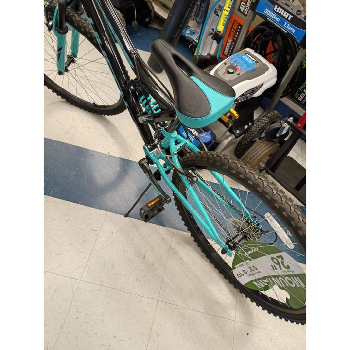 Trail Runner Women's Mountain Bike, Black and Blue, 26-inch