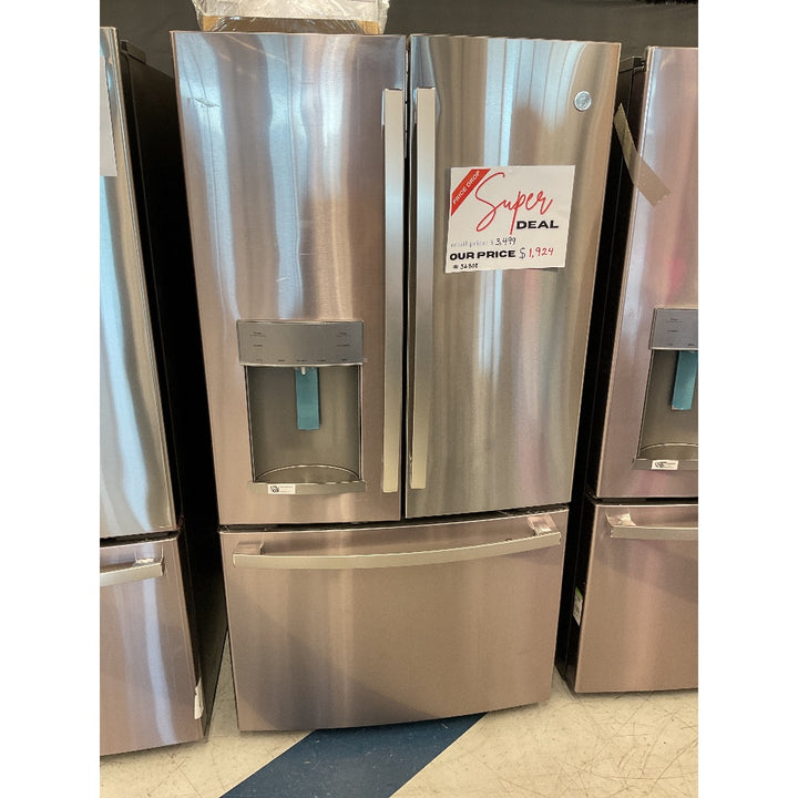 GE Brand French Door Refrigerator - Super Deal, Stainless Steel Finish