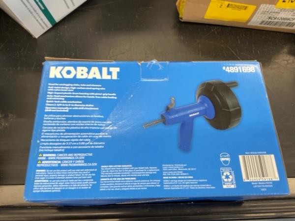 Kobalt 25-ft Auto-Feed Auger, High-Carbon Steel Spring Wire, Quick-lock Mechanism Retail $40.00