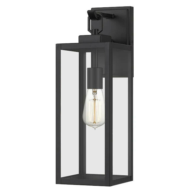 Breitling 18" H Matte Black Medium Base E-26 Outdoor Wall Light