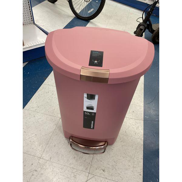 simplehuman 50L Pedal Bin - Rose Gold Retail $64.99