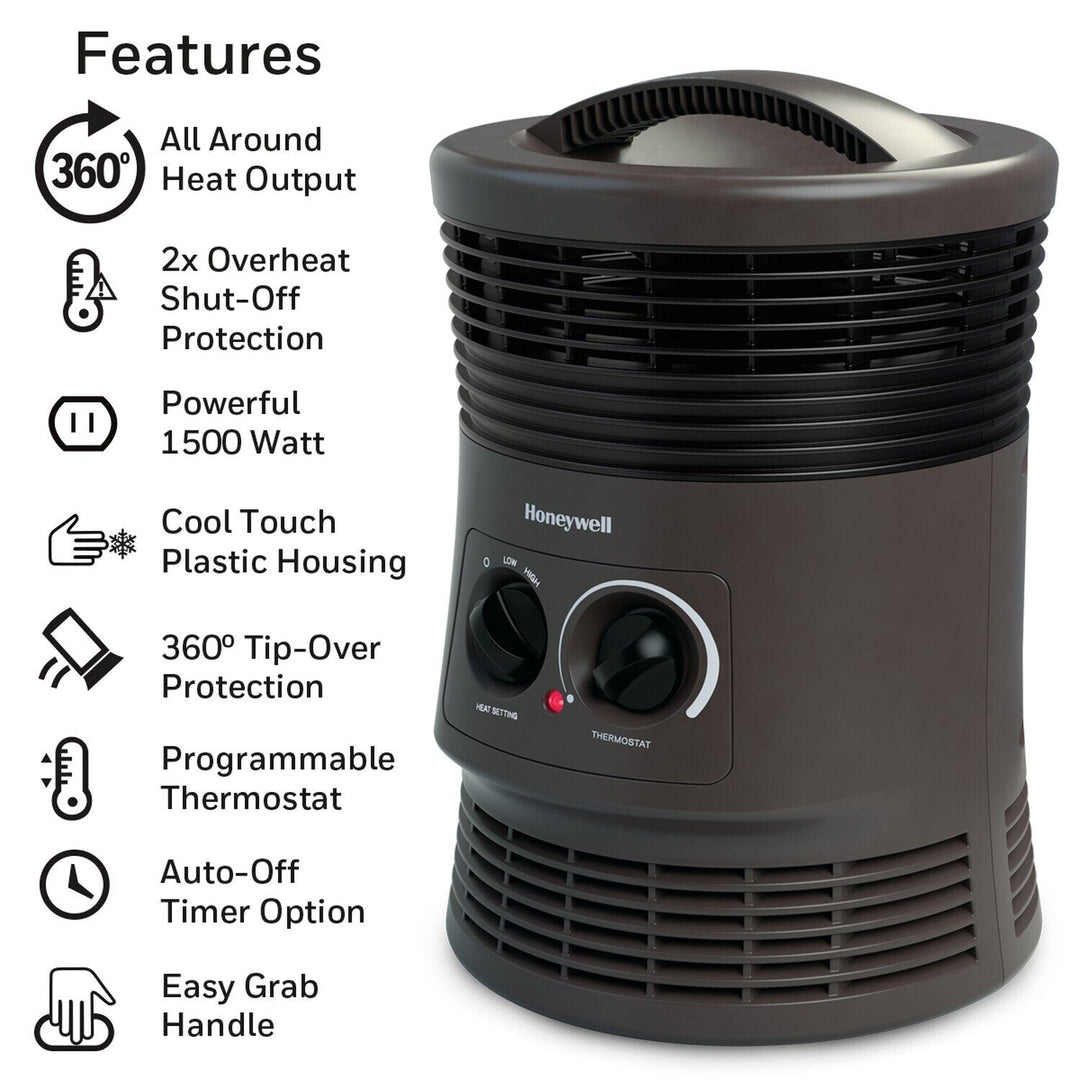 Honeywell 360 Surround Space Heater  Black  HHF360V Retail $39.95