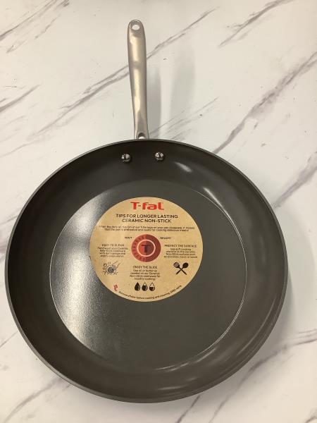 T-fal Ceramic Non-Stick Fry Pan - Gray Retail $35.00
