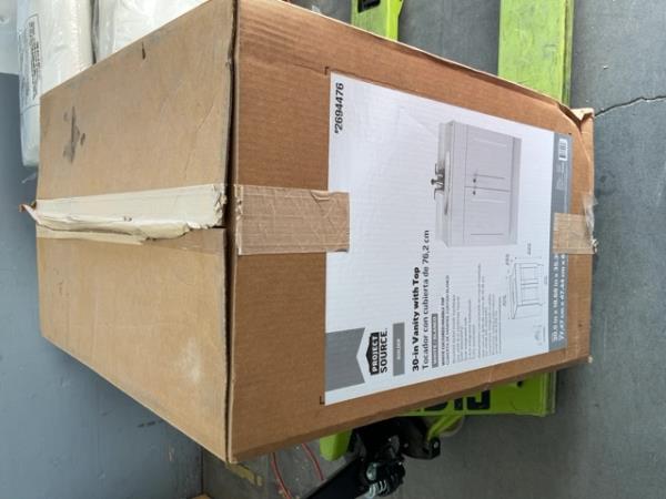 Project Source 30-in Vanity with Top - White Retail $200.00