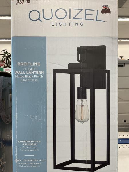 QUOIZEL Lightning Breitling 1-Light wall lighting Retail $89.98