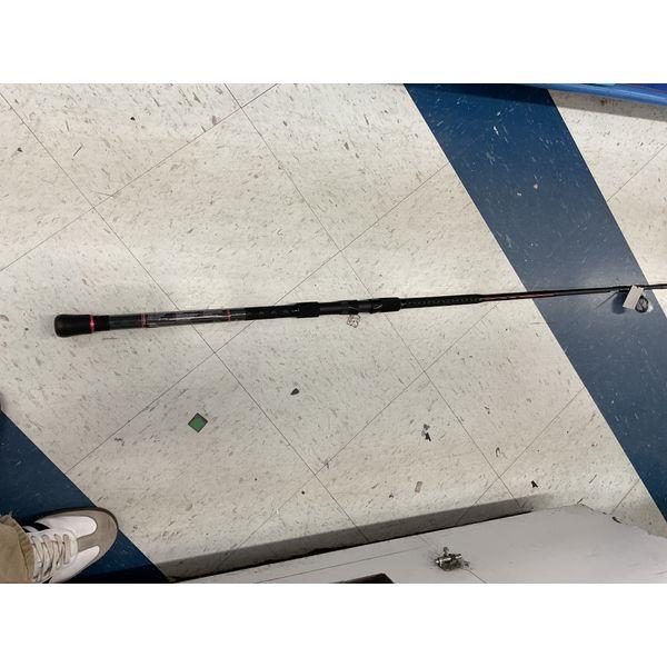 Fishing Rod - Spinning Rod, Graphite, Sensitive Tip, Durable, Black/Red Accents