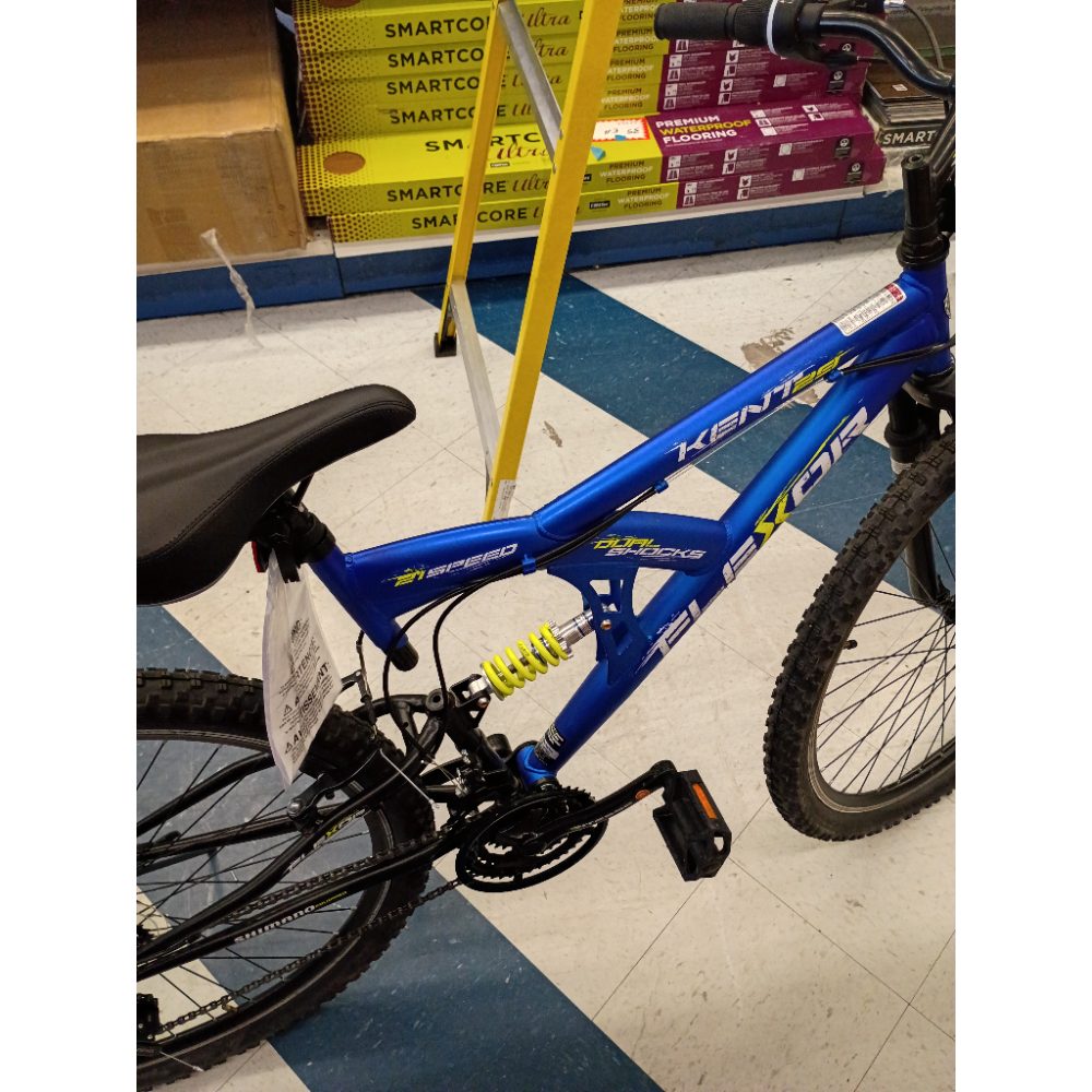 Kent Bicycles 29 in. Flexor Men S Dual Suspension Mountain Bike  Blue