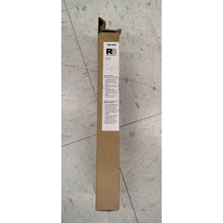 RELIABILT Pull & Flush Barn Door Handleset #3614945 Matte Black 11.5" Long