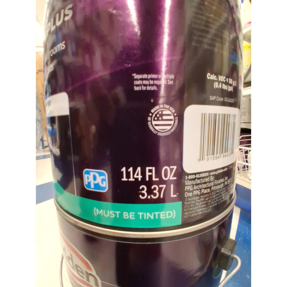 Glidden HEP Interior Paint + Primer All-in-One Flat  Tintable Base  1 Gallon