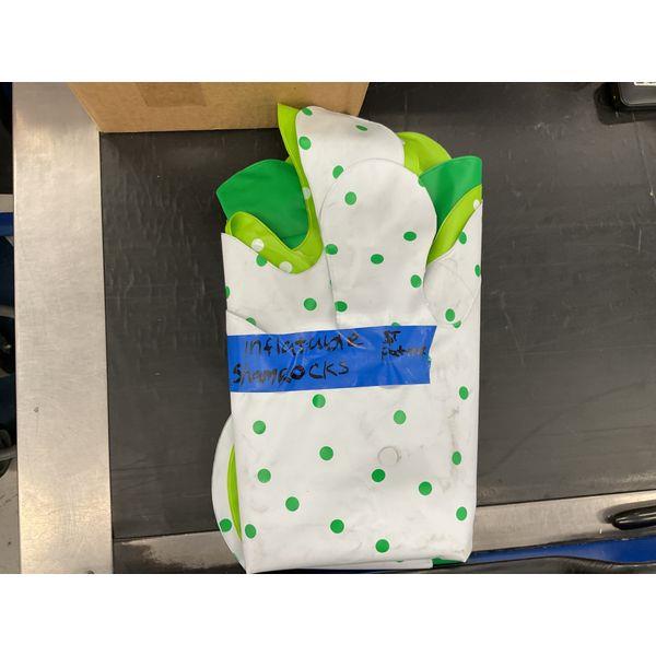 Inflatable Shamrocks, Green Polka Dots, St Patrick's Day Decor Retail $15.00