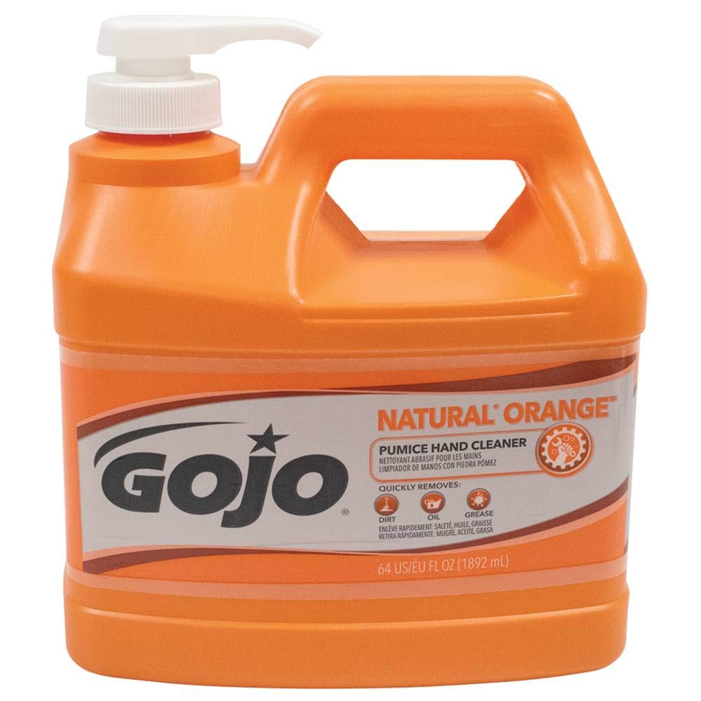 Gojo 0958-04 1/2 Gallon Pump Bottle Gray Natural Orange B