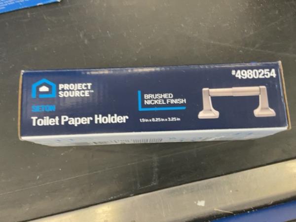 Project Source Toilet Paper Holder - Brushed Nickel Finish Retail $15.00