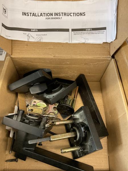 Megahandles for Deadbolt matte black Retail $34.89