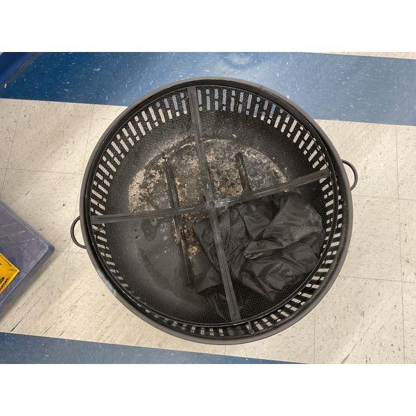 Fire Sense - Fire Pit - Black Finish, Safety Mesh Screen, Round Design Retail $150.00
