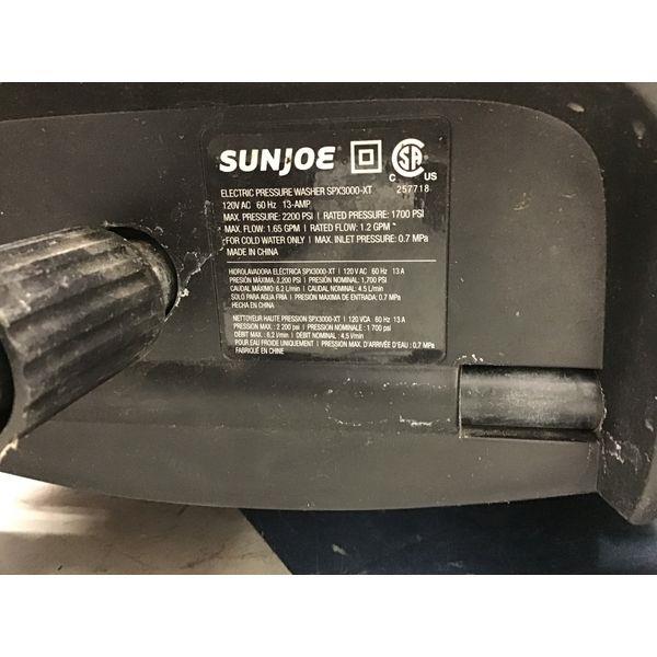 Sun Joe Electric Pressure Washer SPX3000-XT - 2200 PSI, Cold Water, High Pressure Retail $160.00