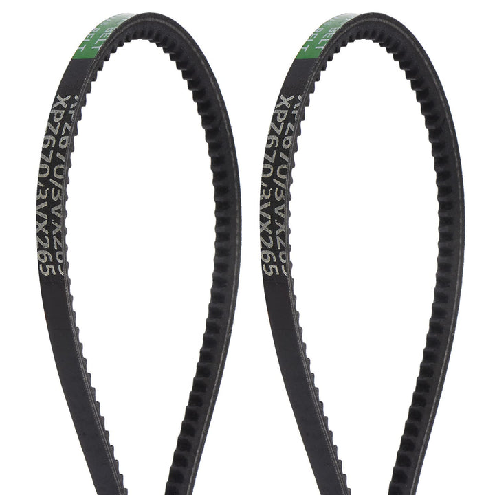 HARFINGTON 2pcs XPZ-670 V-Belts Drive Belt 670mm Pitch Girth 10mm Width 8mm Height Rubber for Power Transmission
