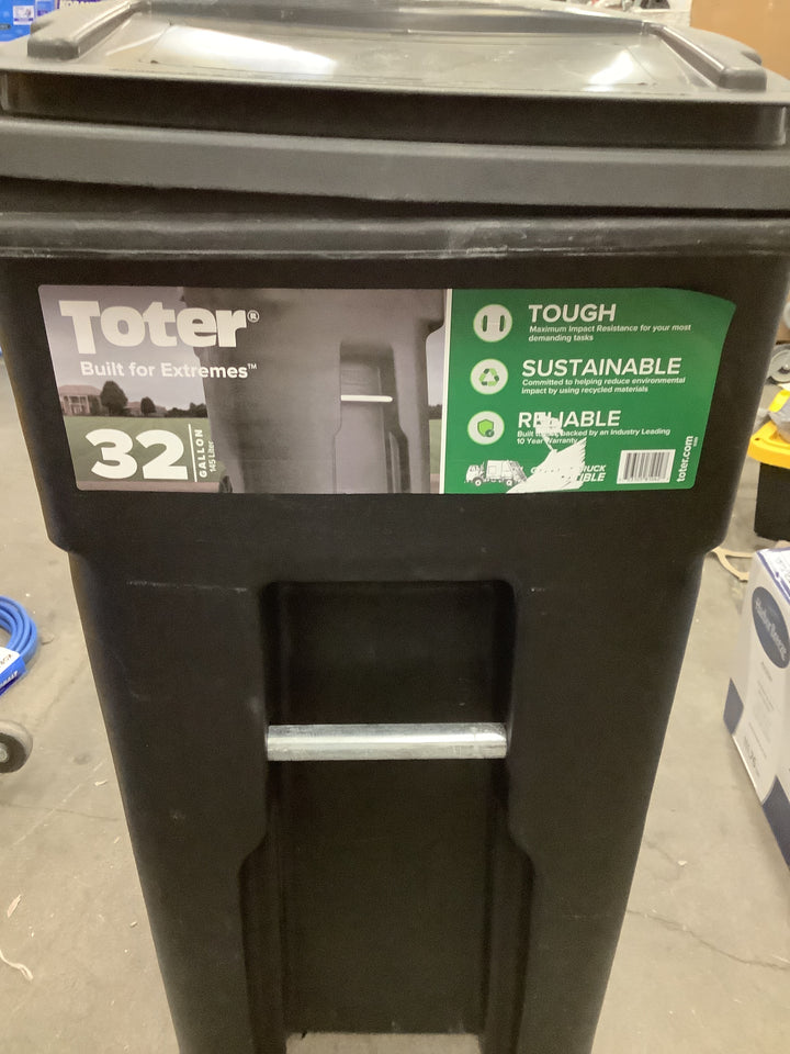 TOTER 32-GAL WHEELED TCAN BLK