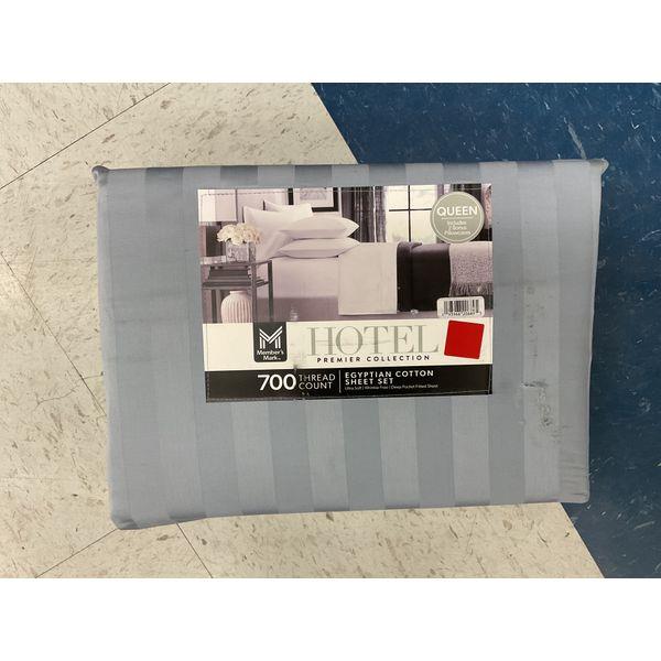 Member's Mark Hotel Premier Collection, Queen Sheet Set, 700 Thread Count, Egyptian Cotton Retail $69.96