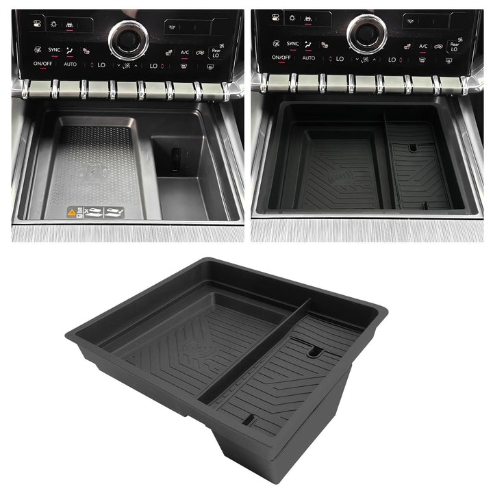 ASZSK Center Console Organizer Compatible with Landcruiser 2024,Armrest Storage Box Tray Toyota Landcruiser Accessories