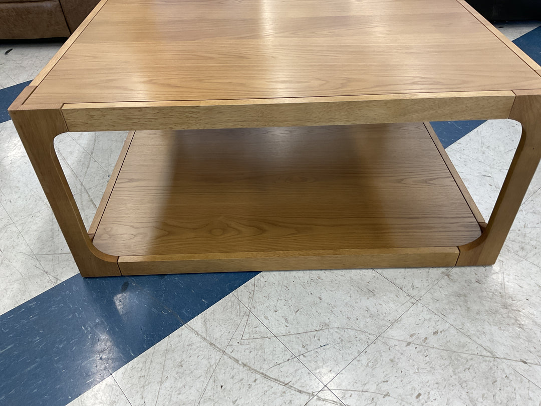 Haven Coffee Table - Large Open Lower Shelf, Solid Wood Construction, Warm Brown Retail $200.00