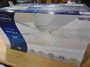 Harbor Breeze Mayfield 44-in White Indoor Flush Mount Ceiling Fan with Light Kit - Product Is Brand New - Retail Packaging Maybe Opened or Damaged