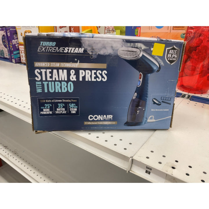 Conair Turbo Extreme Steam- Steam & Press - Kills 99.9% Bacteria
