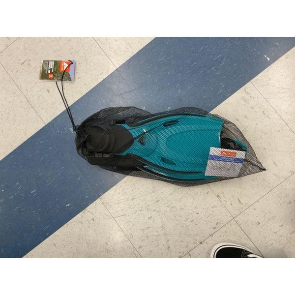 Swim Fins - Diving Gear, Adjustable, Open Heel, Teal Retail $35.00