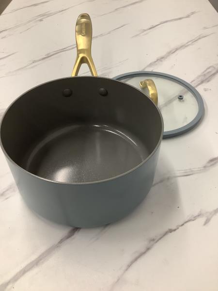 GreenPan Magneto 10-inch Ceramic Nonstick Saucepan with Lid - Grey Retail $75.00