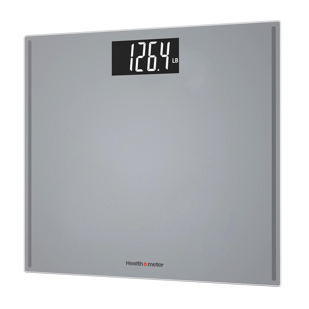 Platform Digital Bathroom Scale with Advanced Technology, 500 Lb Capacity, Grey