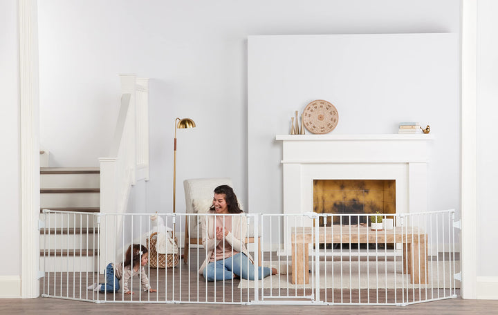 Regalo 144-Inch Super Wide Adjustable Baby Gate and Play Yard, Award Winning Brand, 2-in-1, Bonus Kit, Includes 4 Pack of Wall Mounts