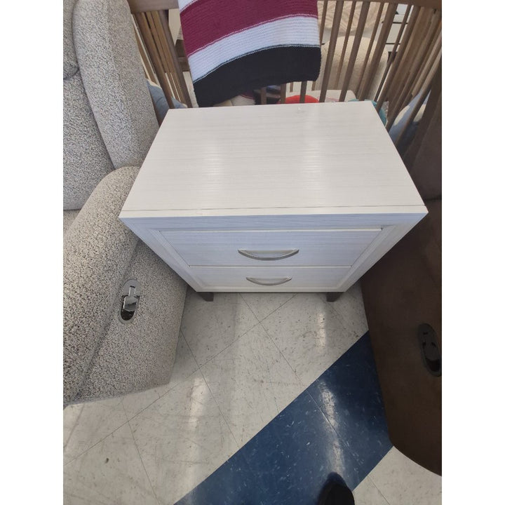 Unbranded Nightstand, 2 Drawers, White