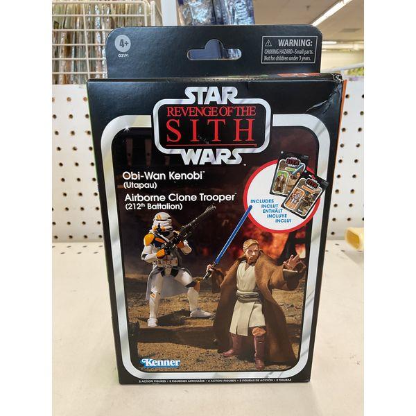Star Wars Revenge of the Sith - Obi-Wan Kenobi (Utapau), Airborne Clone Trooper (212th Battalion) - Includes Action Figures Retail $39.97