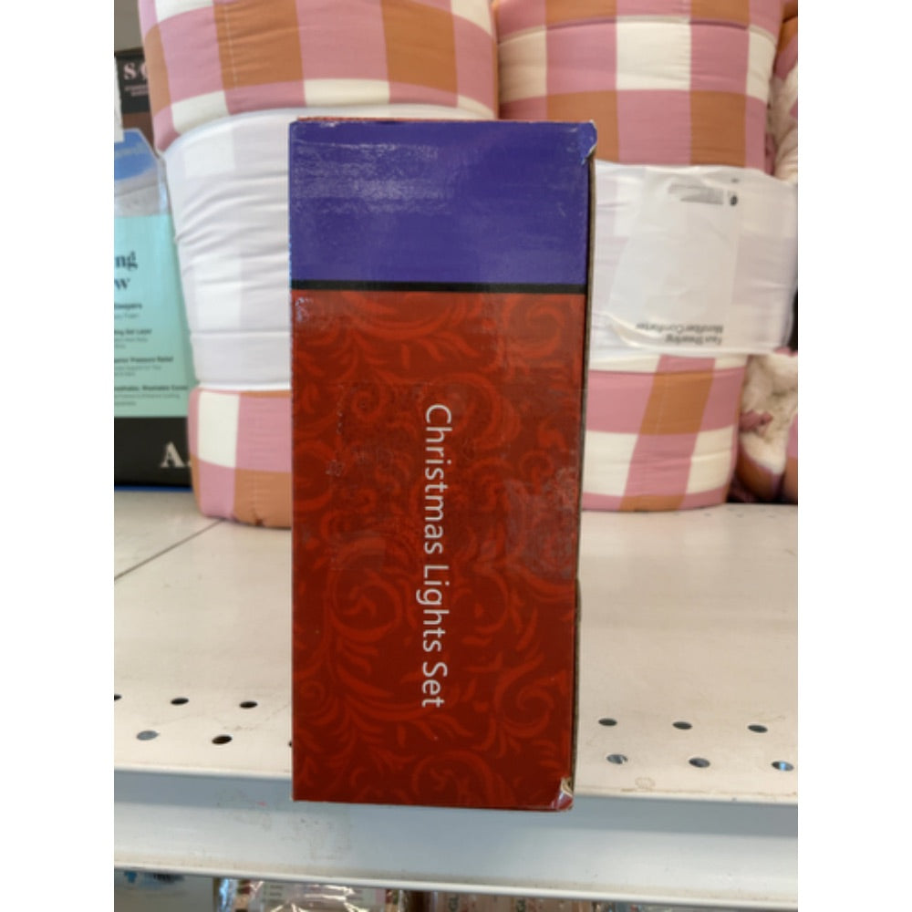 JinBest 200 Clear Bulbs White Wire Christmas Lights, Commercial Grade Decorative Lighting String Pack of 2 Sets 100 Light, for Indoor Outdoor Party, Garden, Patio.