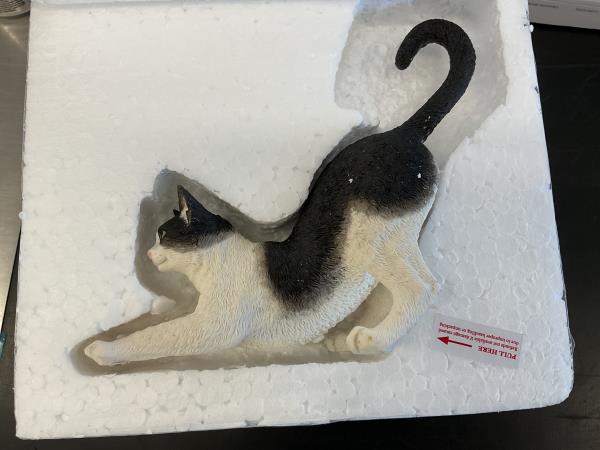 Studio Collection by Veronese Design Black and White Cat Figurine Retail $45.00