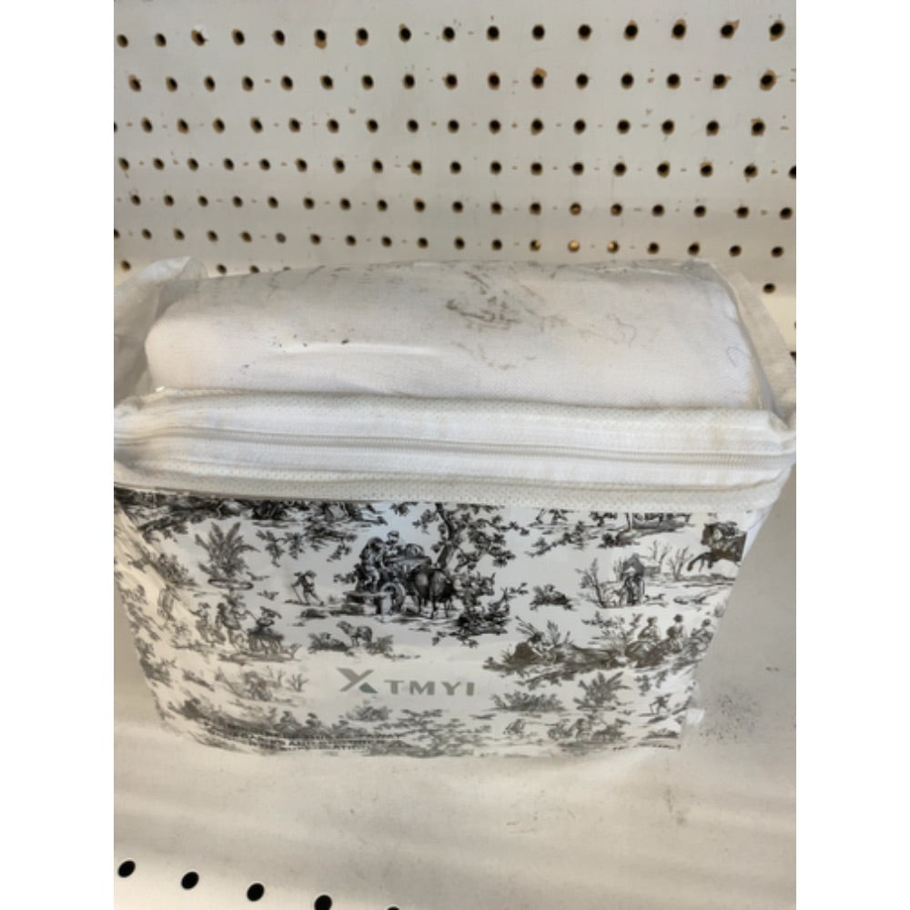 XTMYI White Linen Sheer Curtains 108 Inches Long Back Hidden Tab Tape Hooks Privacy Not See Through Simple Modern Curtains for Living Room 2 Panels Set