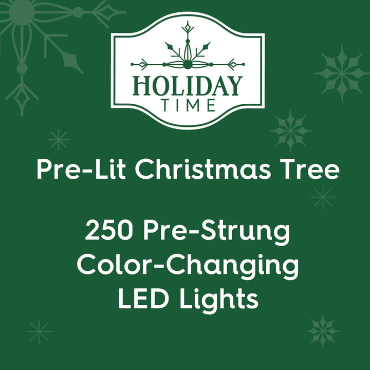6.5ft Prelit White Madison Pine Artificial Christmas Tree Color-Changing LEDs Retail $99.00
