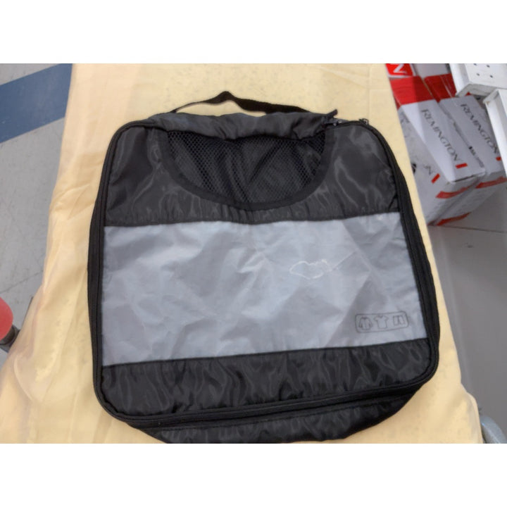 Unknown Brand Travel Bag - Black, Gray, Mesh Top, Zipper Closure