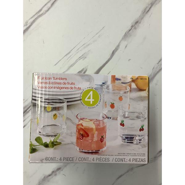 Costco Fruit Icon Tumblers - Set of 4 Retail $25.00
