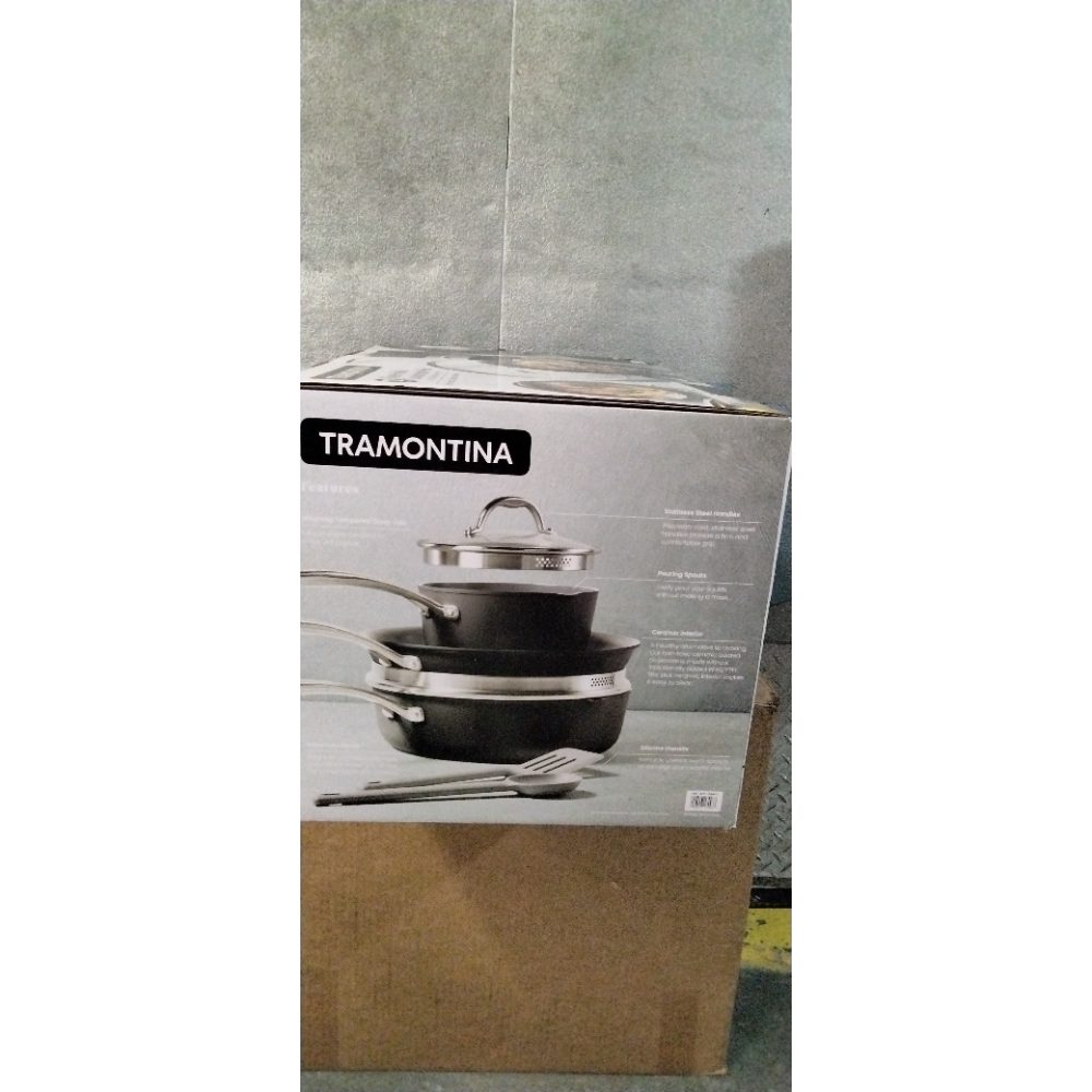 Tramontina Ceramic Non-Stick 12-piece Cookware Set with Utensils Retail $190.00