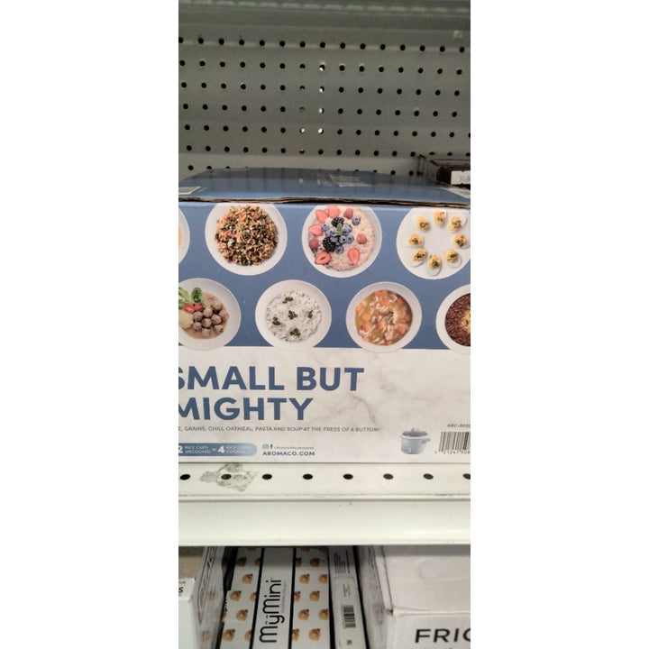 AROMA® 4-Cup Rice Cooker & Food Steamer with Bonded Granite® Nonstick Ceramic & Pop-Up Steam Tray - Blue