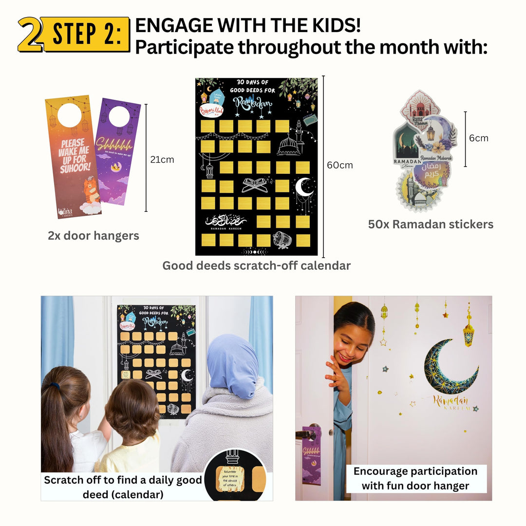 Eid Decorations JUMBO Set + Ramadan Decor and Activities, Eid Gifts for Kids, Teens and Families, Stickers, Lights, Balloons & More! ???? ??? ?????? Retail $49.00