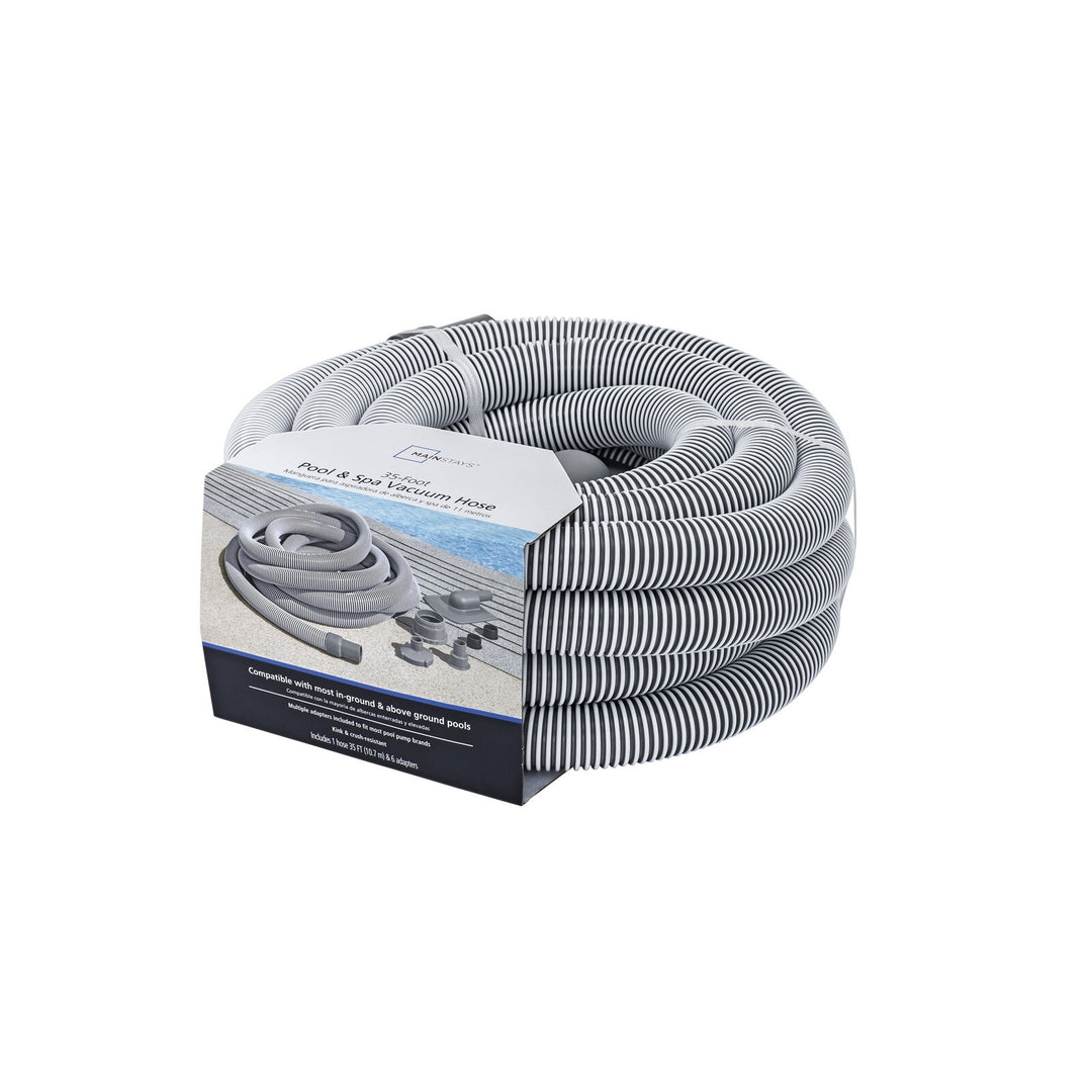 Mainstays 35 Ft. Pool Cleaning Hose with Adaptors