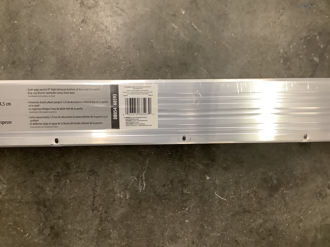 The M-D Aluminum U-Shape Screw-on Under Door Seal with Kick Plate