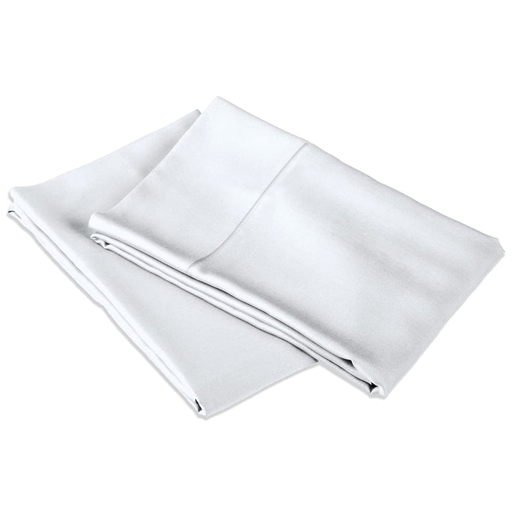 Standard Pillowcase Set, 400TC 100% Cotton Pillowcases, Hotel Quality Snow White Pillowcase Set, Skin Friendly Percale Pillowcase Set