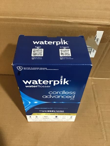 Waterpik Cordless Advanced 2.0 Water Flosser For Teeth, Gums, Braces, Dental Care With Travel Bag and 4 Tips, ADA Accepted, Rechargeable, Portable, and Waterproof, White WP-580, Packaging May Vary Retail $99.99