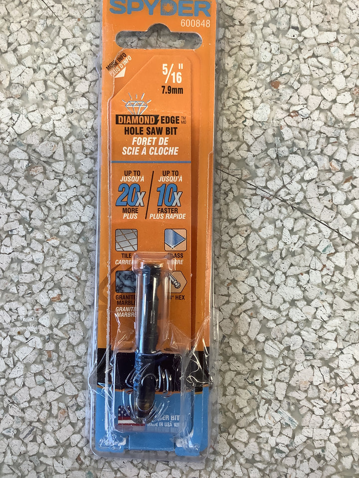 SPY 5/16-IN DMND GRT HOLESAW BIT