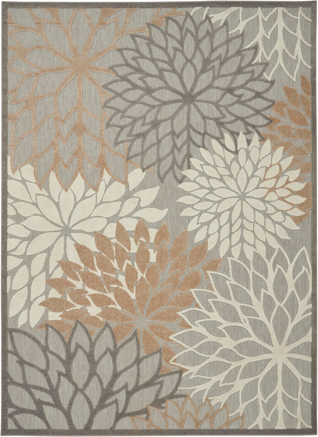 Nourison Home Aloha Natural 7' x 10' Area Rug - Easy Clean, Non Shedding, Bed Room, Living Room, Dining Room, Kitchen (7' x 10') Retail $167.37