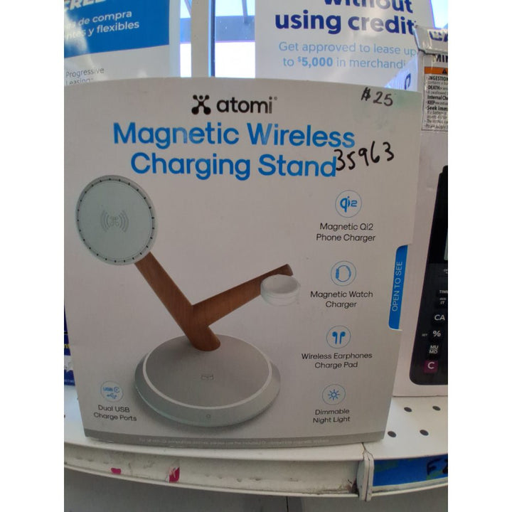 Atomi Qi2 Magnetic Wireless Charging StandÃ¢â‚¬â€œFast Charging for iPhone & Android